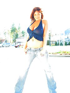 busty,natural,public
